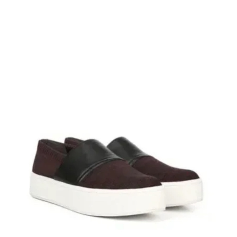 NIB 	$225 Vince Ward Knit Slip-On Platform Sneaker Bordeaux in size 6.5!